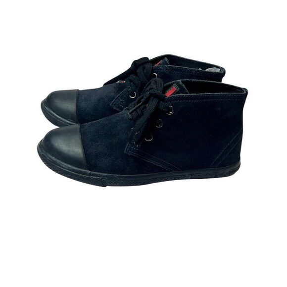 Prada Kids Navy Suede Leather High-Top Sneakers Boots Lace-Up Size EUR 29 - Picture 7 of 9